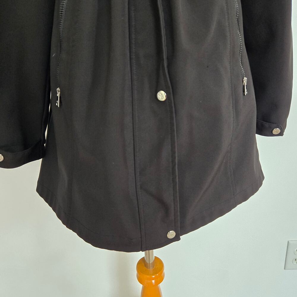 Lauren Ralph Lauren Stylish Hooded Soft Shell Anorak Raincoat Black Women Small - Picture 7 of 14